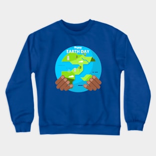 african happy Earth Day Crewneck Sweatshirt